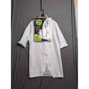 Spirit Halloween Rick Costume‎ Lab Coat Wig Adult Small/Med